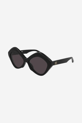 Balenciaga butterfly femenine black sunglasses with BB logo