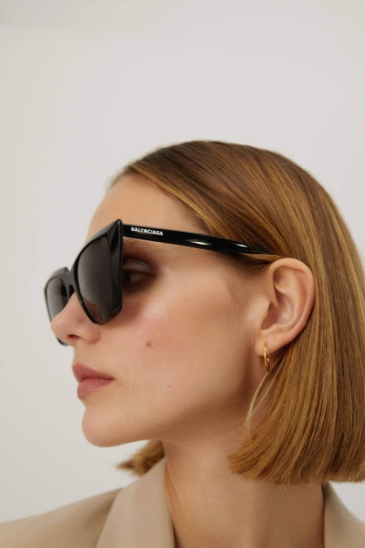 Balenciaga cat-eye femenine black sunglasses - Lux Studios