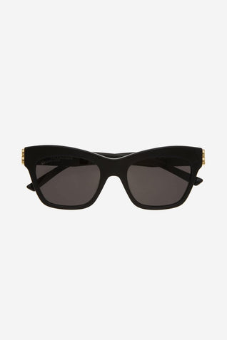 Balenciaga cat-eye femenine black sunglasses with BB folding