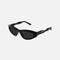 Balenciaga cat-eye twisted black sunglasses