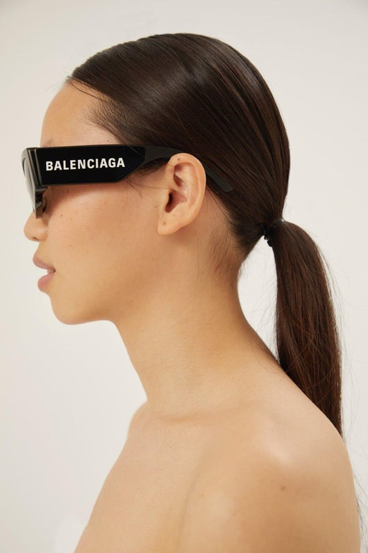 Balenciaga chunky black sunglasses - Lux Studios