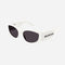 Balenciaga chunky white sunglasses