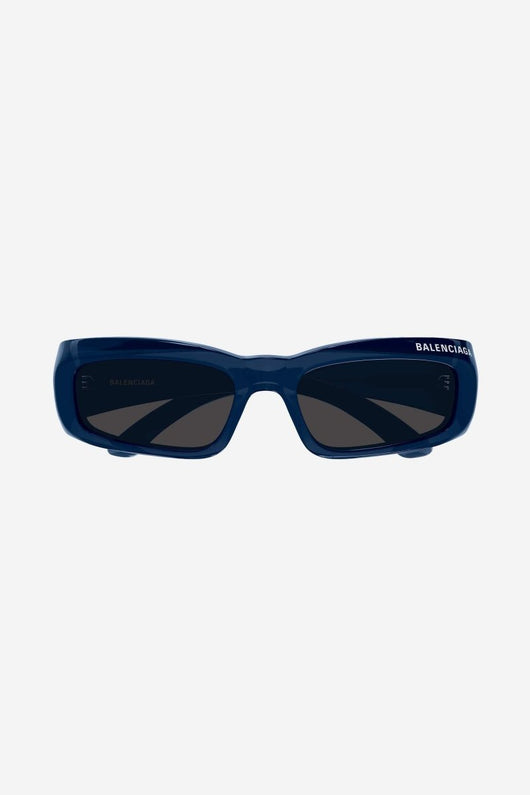 Balenciaga dark blue rectangular sunglasses - Lux Studios