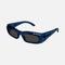 Balenciaga dark blue rectangular sunglasses