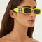 Balenciaga Dynasty micro fluor sunglasses featuring BB logo