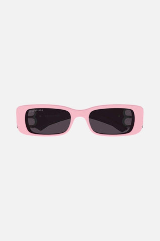 Balenciaga Dynasty pink sunglasses featuring BB logo