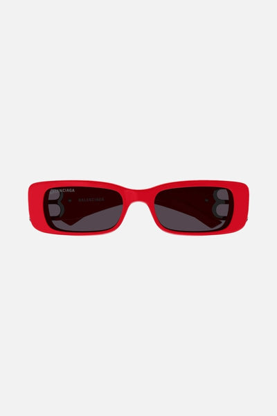 Balenciaga Dynasty red sunglasses featuring BB logo - Lux Studios