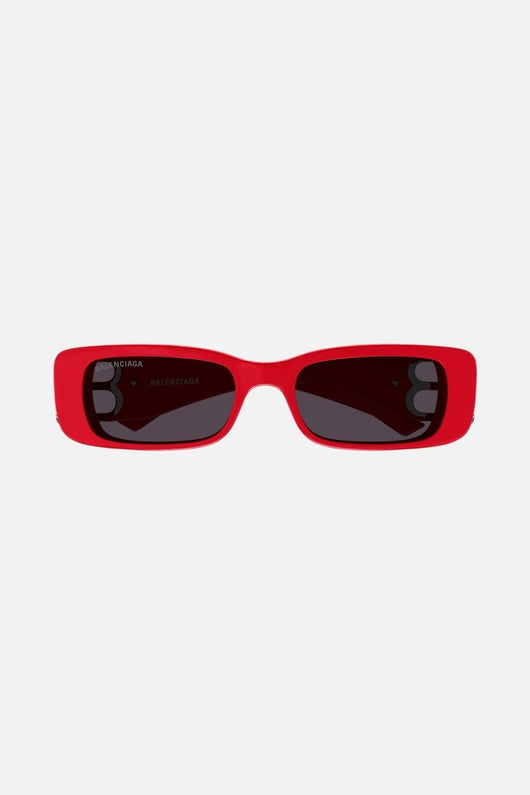 Balenciaga Dynasty red sunglasses featuring BB logo - Lux Studios