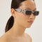 Balenciaga Dynasty sunglasses with Swarovski featuring BB logo