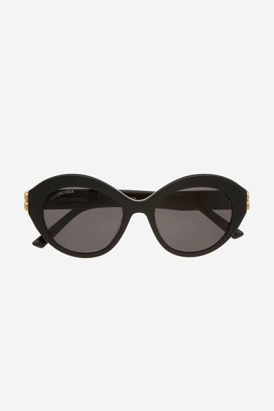 Balenciaga femenine black sunglasses with BB folding - Lux Studios