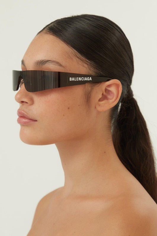 Balenciaga grey mask with white logo - Lux Studios