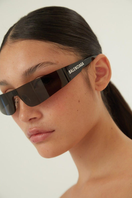 Balenciaga grey mask with white logo - Lux Studios