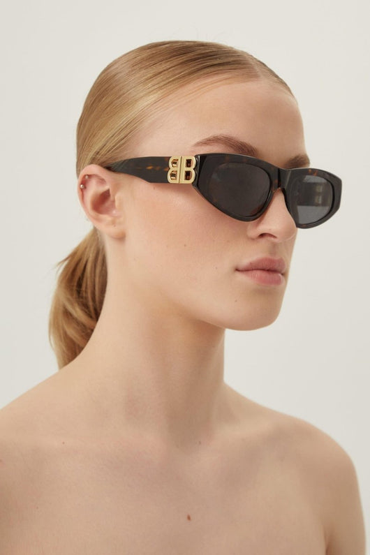 Balenciaga havana cat-eye BB sunglasses - Lux Studios