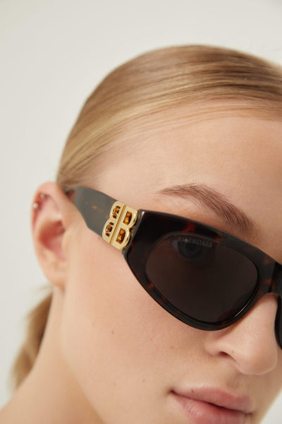 Balenciaga havana cat-eye BB sunglasses - Lux Studios