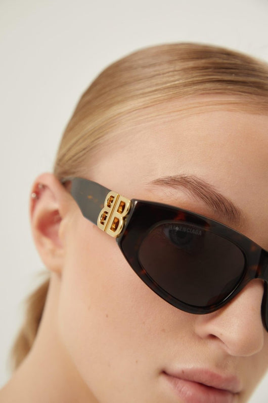 Balenciaga havana cat-eye BB sunglasses - Lux Studios