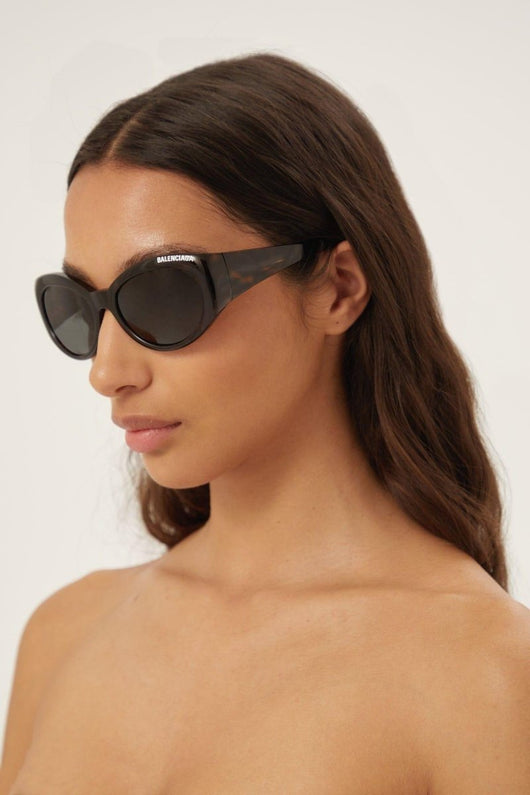 Balenciaga havana oval sunglasses - Lux Studios