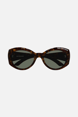 Balenciaga havana oval sunglasses