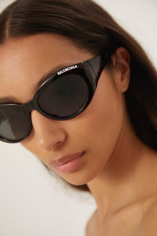 Balenciaga havana oval sunglasses - Lux Studios