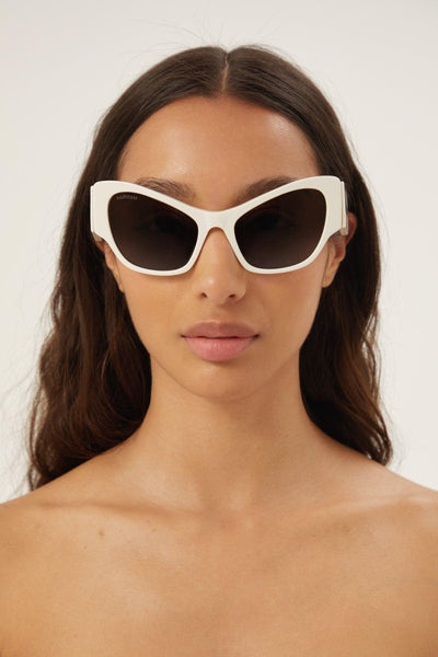 Balenciaga MAX butterfly sunglasses in white - Lux Studios