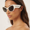 Balenciaga MAX butterfly sunglasses in white