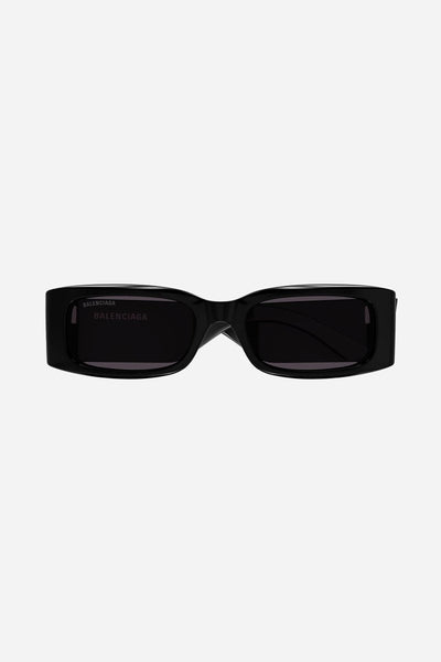Balenciaga MAX rectangular flat sunglasses in black - Lux Studios