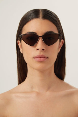 Balenciaga metal extreme cat-eye sunglasses