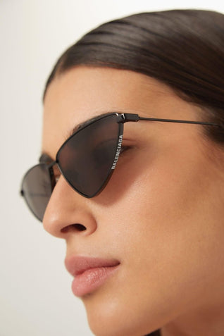 Balenciaga metal extreme cat-eye sunglasses