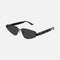 Balenciaga metal sunglasses with Swarovski logo