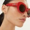 Balenciaga oval femenine sunglasses