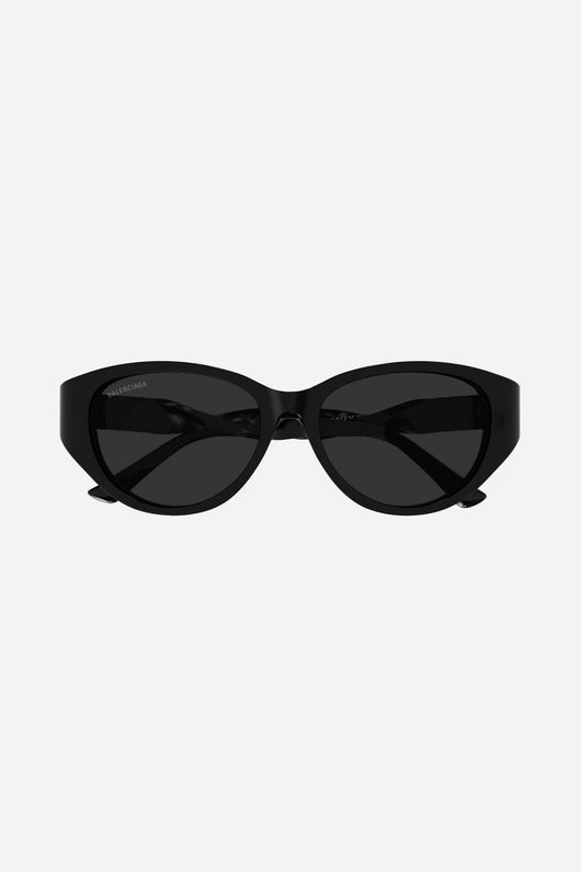 Balenciaga oval twisted black sunglasses - Lux Studios