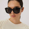 Balenciaga oversized butterfly black sunglasses