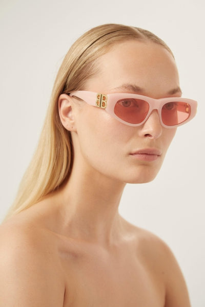 Balenciaga pink cat-eye BB sunglasses - Lux Studios