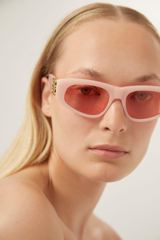 Balenciaga pink cat-eye BB sunglasses - Lux Studios