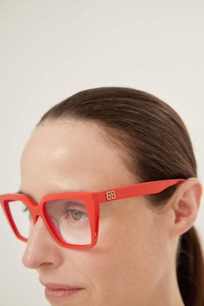 Balenciaga red cat eye frame - Lux Studios