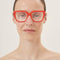 Balenciaga red cat eye frame