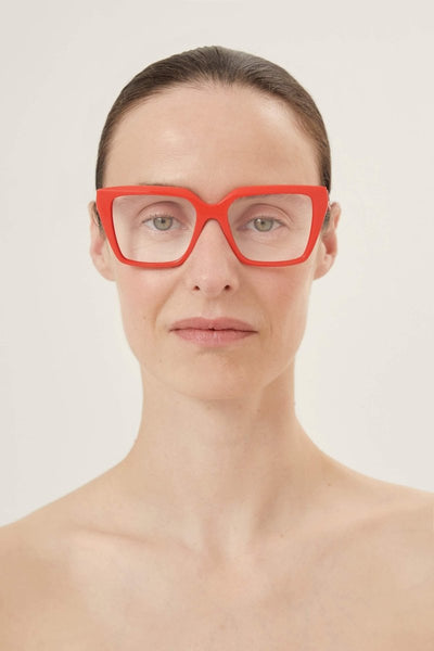 Balenciaga red cat eye frame - Lux Studios