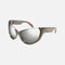 Balenciaga silver wrap around sunglasses