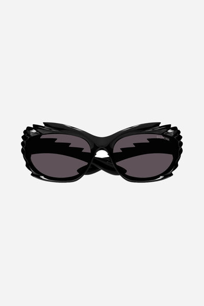 Balenciaga Spike rectangle sunglasses in black - Lux Studios