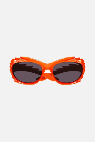 Balenciaga Spike rectangle sunglasses in fluo orange