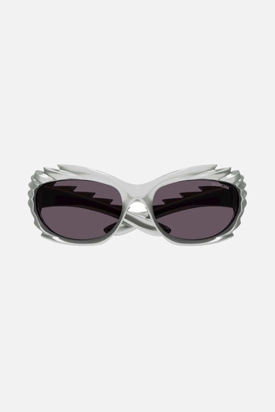 Balenciaga Spike rectangle sunglasses in grey - Lux Studios
