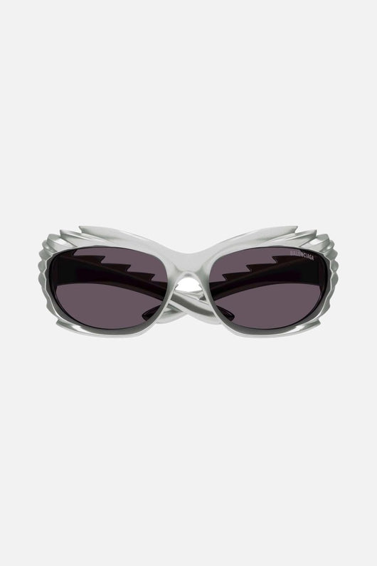 Balenciaga Spike rectangle sunglasses in grey - Lux Studios