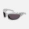 Balenciaga Spike rectangle sunglasses in grey