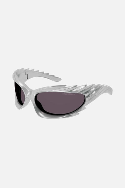 Balenciaga Spike rectangle sunglasses in grey - Lux Studios