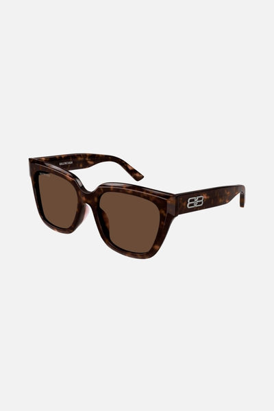 Balenciaga squared femenine havana sunglasses - Lux Studios