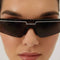 Balenciaga unisex flat mask with brand logo sunglasses