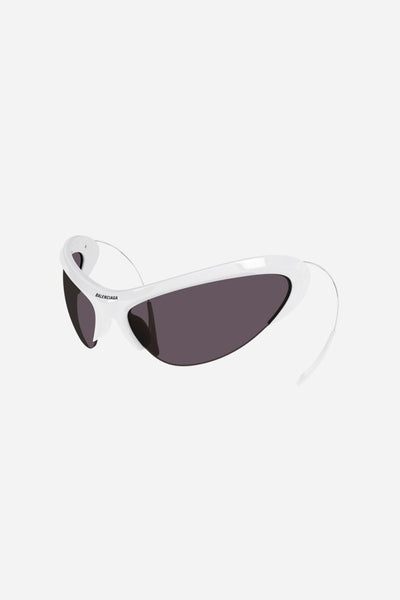 Balenciaga wire CAT white sunglasses - Lux Studios