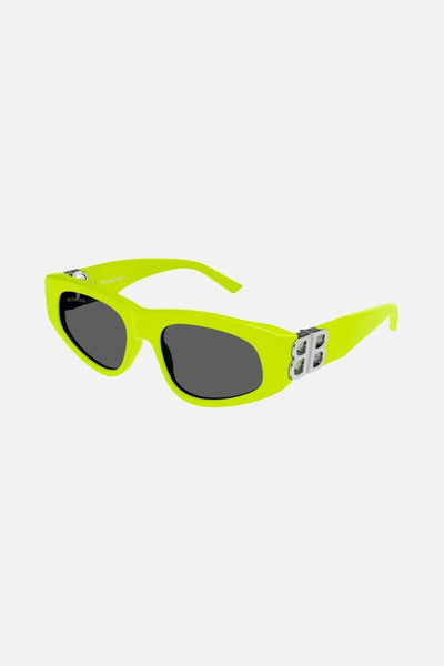 Balenciaga yellow cat-eye BB sunglasses - Lux Studios