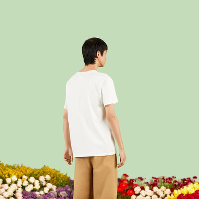 Bunny print cotton jersey T-shirt - Lux Studios