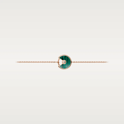 AMULETTE MALACHITE ROSE GOLD BRACELET