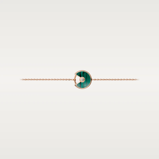 AMULETTE MALACHITE ROSE GOLD BRACELET
